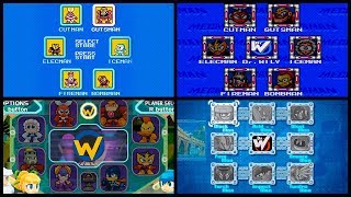 Evolution of Mega Man Stage Select