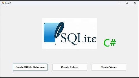 Create SQLite Database C# | Visual Studio |2024