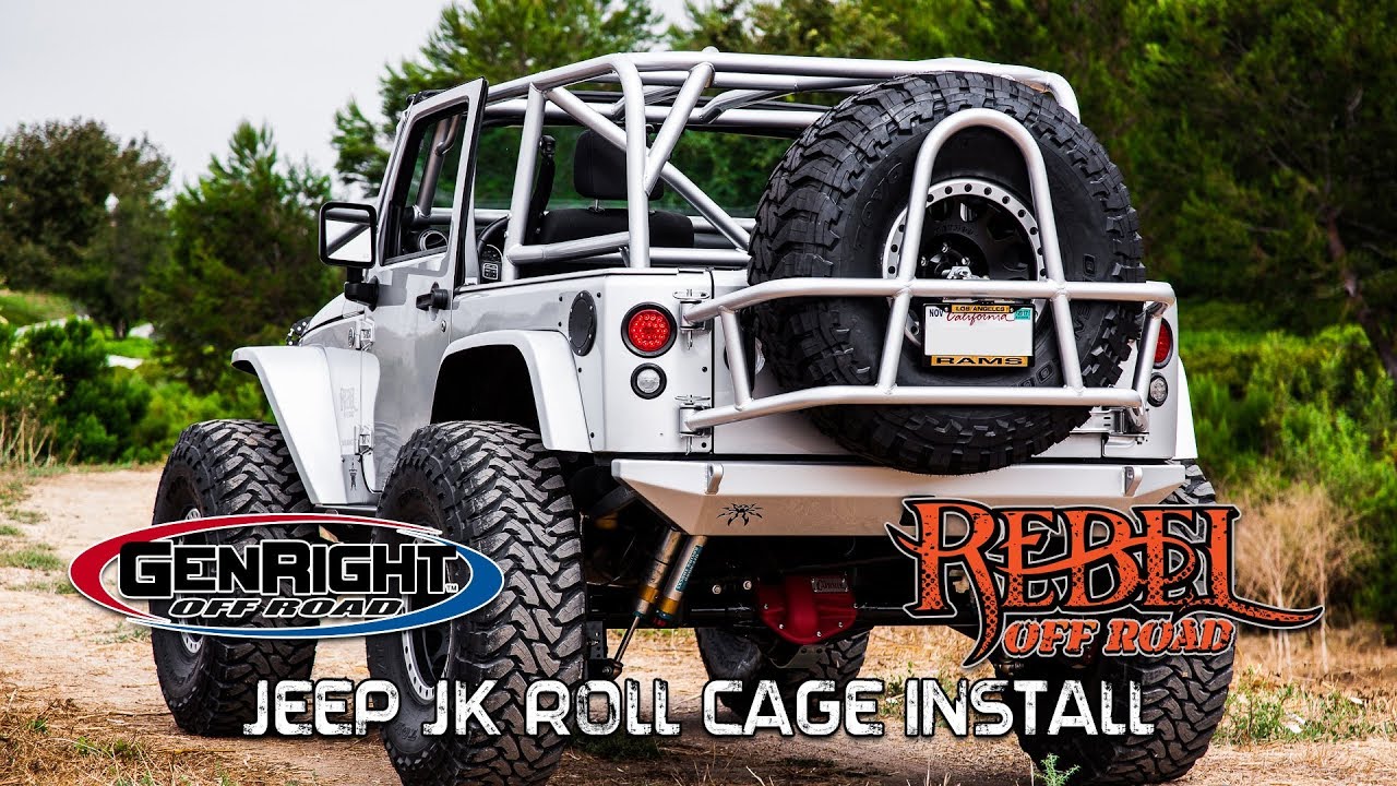 GenRight Off Road 2 Door Full Roll Cage Kit Install - YouTube