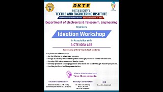 Ideation Workshop for Second & Third Year Students At AICTE Idea Lab