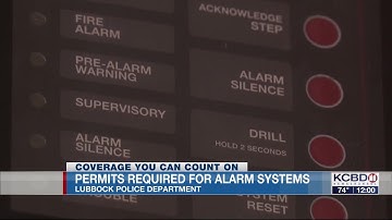 Permits required for alarm systems