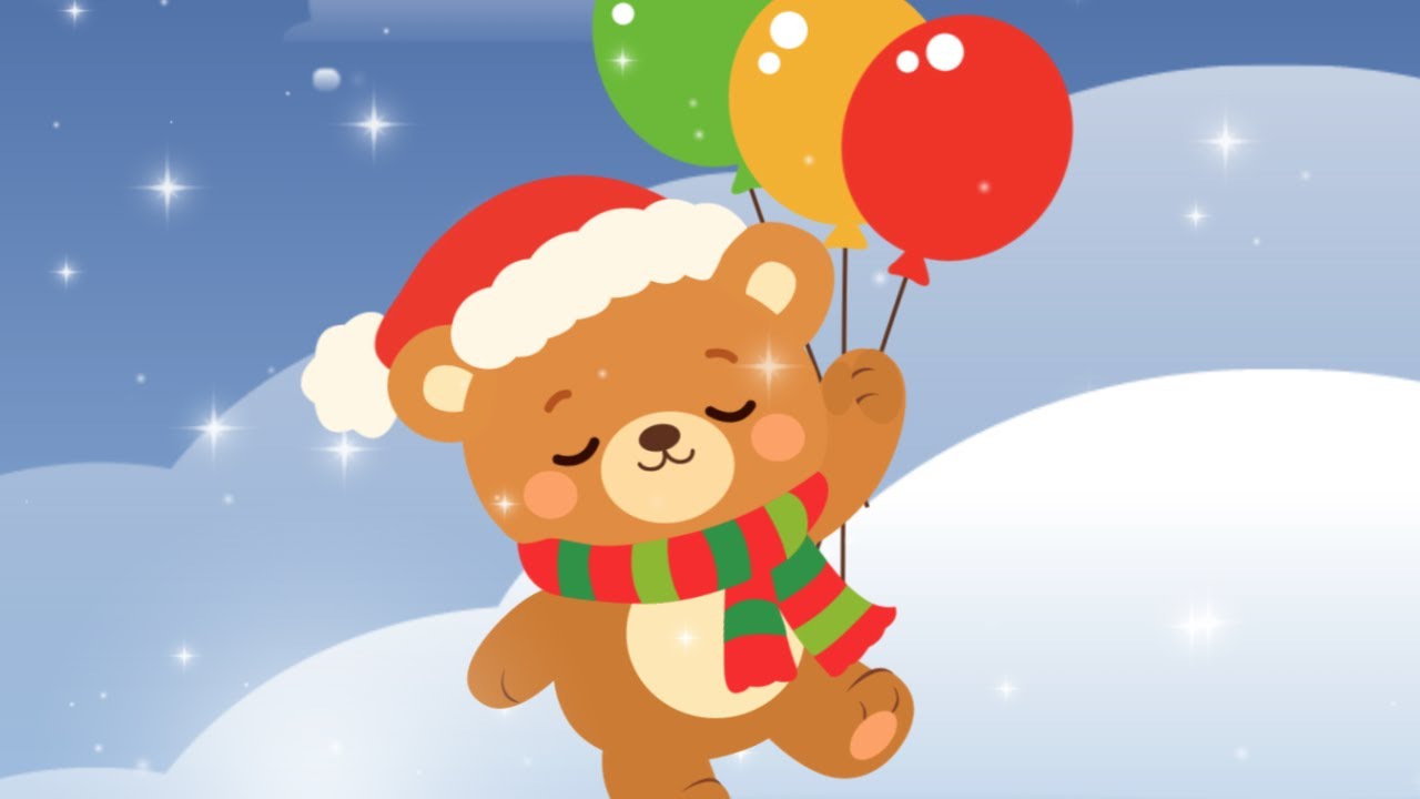 Winter Balloon Journey | Tiny Bear in the Snowy Clouds ❄️🐻☁️🎈✨