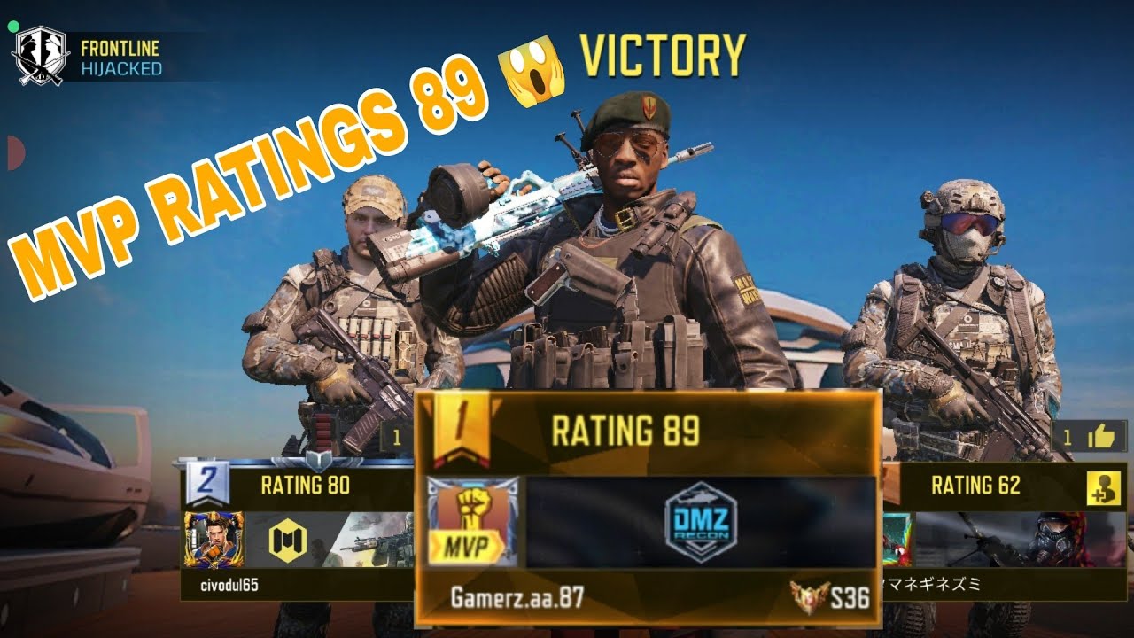 COD Mobile MVP Gameplay 😱 | 89 Rating TDM Match 🔥 - YouTube