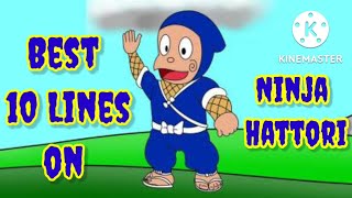 Ninja Hattori/10 Lines on Ninja Hattori/My Favourite Cartoon Character Ninja Hattori/#ninjahattori