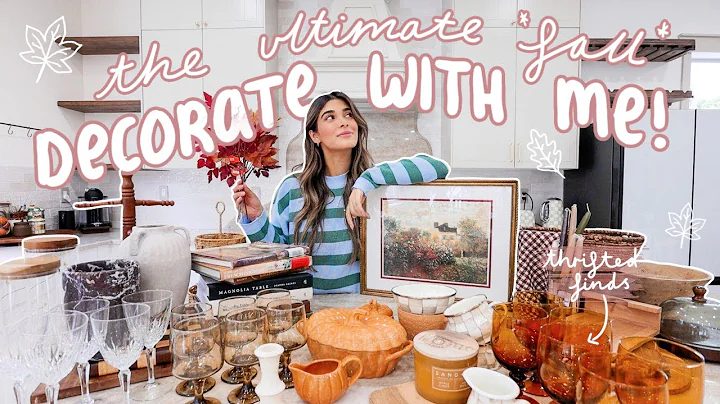 DECORATING the house for FALL 🍂 let’s cozy up this home with thrifted decor!
