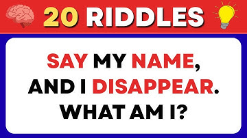 20 Riddles That Will Test Your Brain Speed & Brain Teasers & Riddle Quiz #riddles
