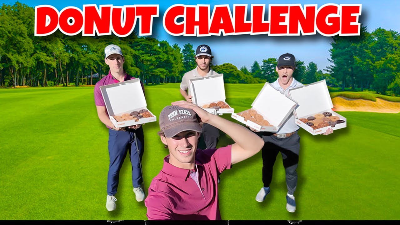 We attempted to eat 48 donuts in 9 holes of golf (MUST WATCH)