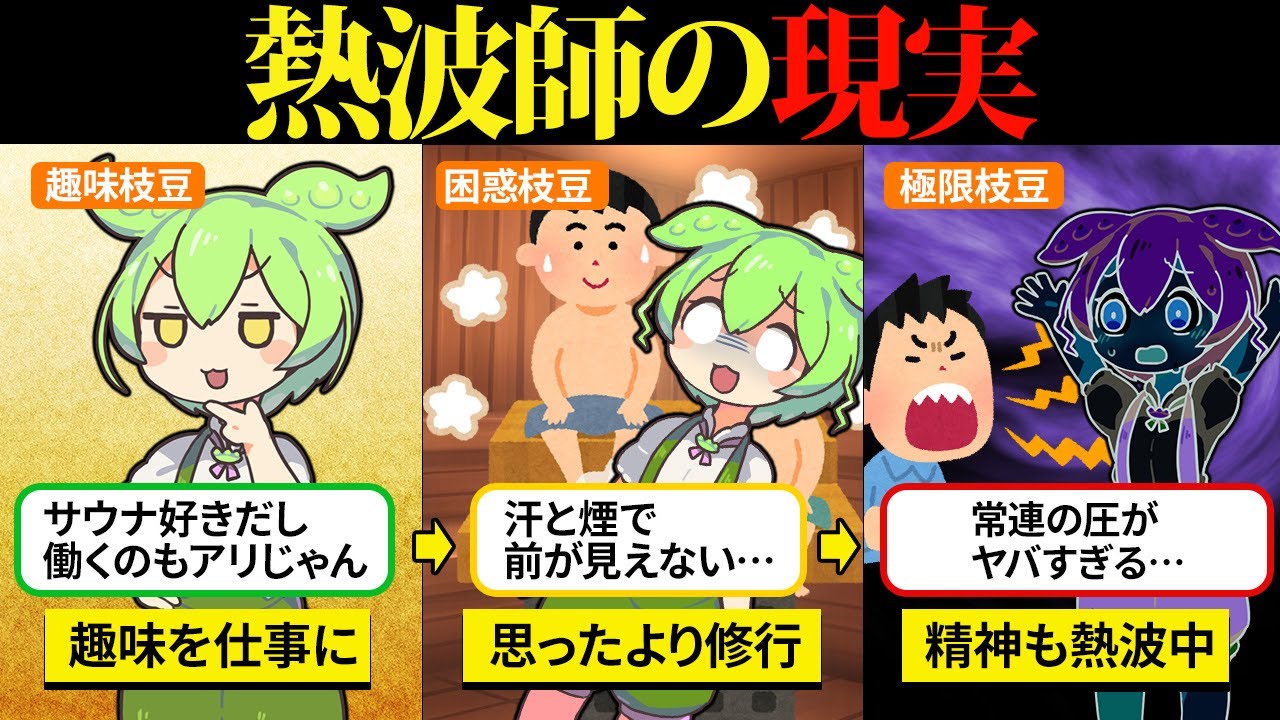 サウナが好きで働いたら、仕事の熱量がエグすぎた件【ずんだもん＆ゆっくり解説】