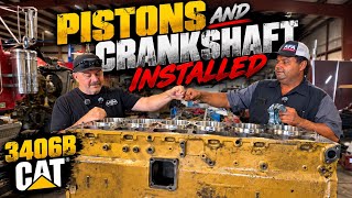 We’re Finally Building Heavy D’s 3406B CAT | Pistons & Crankshaft Installed