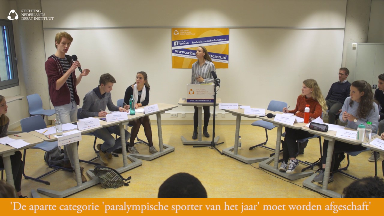 DEBAT | NK Debatteren havo/vwo | Paralympische sporter prijs afschaffen (2017)