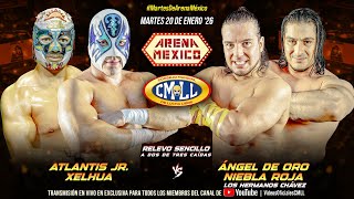 Cmll Highlights 20 De Enero 26 Atlantis Jr. Y Xelhua Vs Ángel De Oro Y Niebla Roja