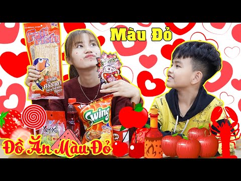 Video Thử Thách Đồ Ăn Màu Đỏ Cho Mẹ Ghẻ ♥ Min Min TV Minh... - youtube
