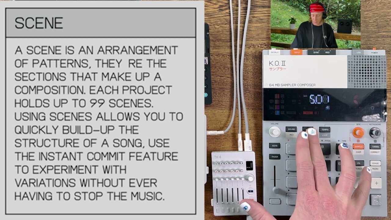 TEENAGE ENGINEERING KO II EP-133 GUIDE WALKTHRU W/ NICK HOOK- WORKFLOW (SECTION 6)