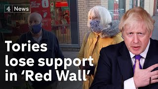 Conservative Party losing support in northern ‘Red Wall’ areas