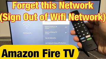 Amazon Fire TV: How to Forget this Network / Log Off Wifi Network