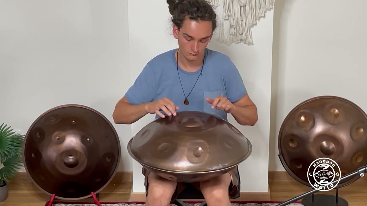 Svaraa Handpan | F2 Low Pygmy 12 | Ember Steel | 432Hz | F/ (C D#) F G G# C D# F G (G# C) – Video 2