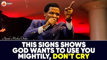THIS SIGNS SHOWS GOD WANTS TO USE YOU MIGHTILY, DON