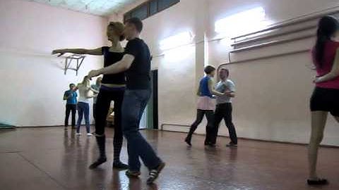 !!Zouk class протанцовка после занятия in dance studio DancA 11 04 14 -Андрей и Юляюля