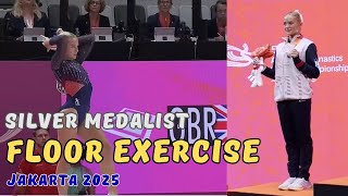 Ruby Avans 2025 World Championships Final Floore Exercise Silver Medal Great Britain