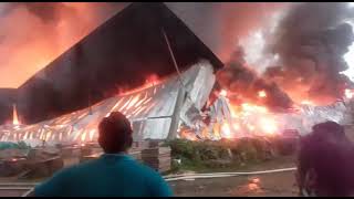 Fire At Damro Factory In Urapola