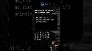 Python MCQ: Extending Lists #python #pythonMCQ #pythoncoding #coder Profile