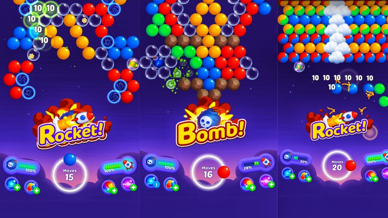 BUBBLE SHOOTER RAINBOW RUSH//BUBBLE SHOOTER//ANDROID GAMEPLAY VIDEO #117 