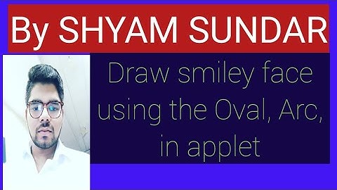 Draw smiley face using applet