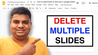How To Delete Multiple Slides In Google Slides