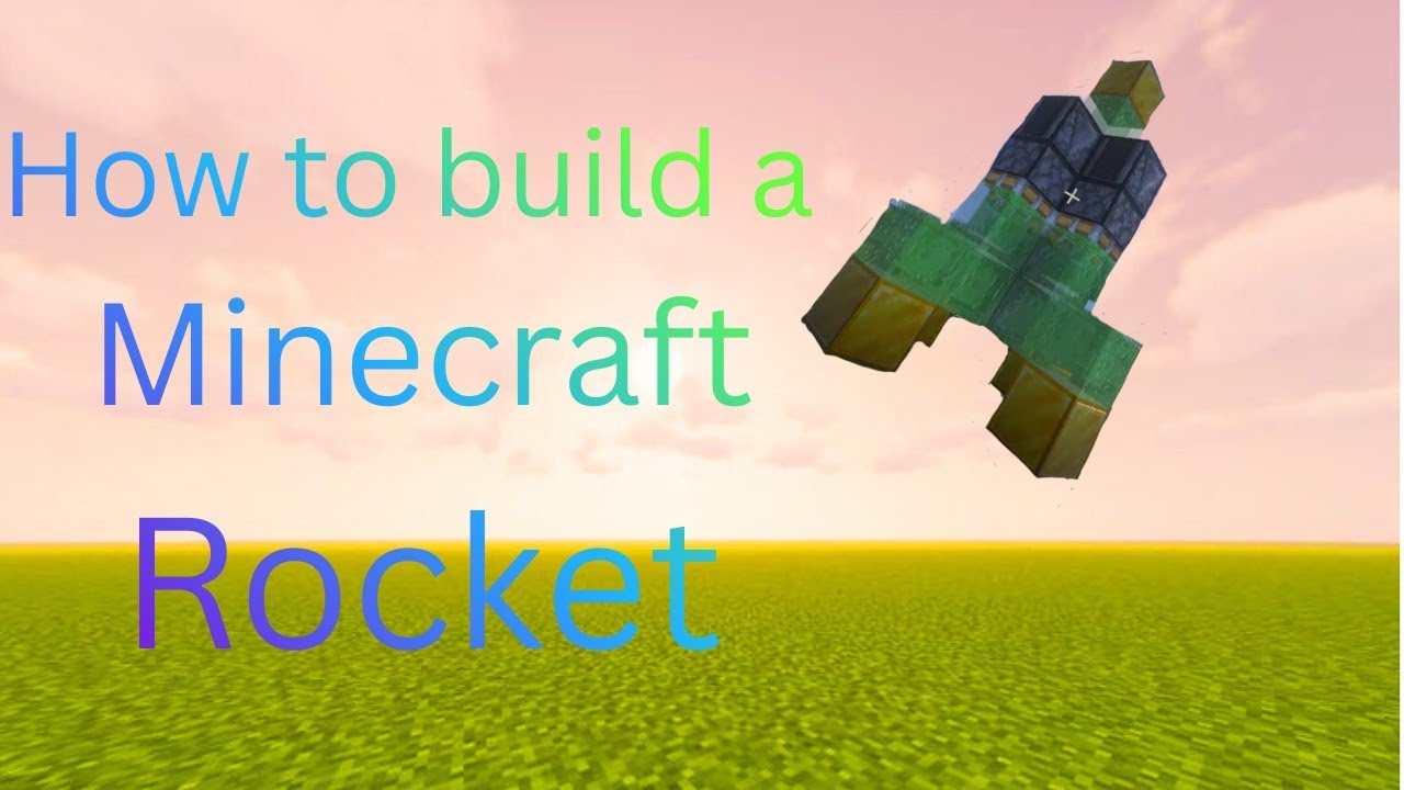 How to Build a Working Rocket in Minecraft Bedrock! 🚀 (No Mods)