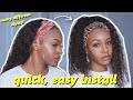 😱NO WORK NEEDED! No Glue, No Gel! Fall Color Highlight Headband Wig! | Ft.Wiggins hair