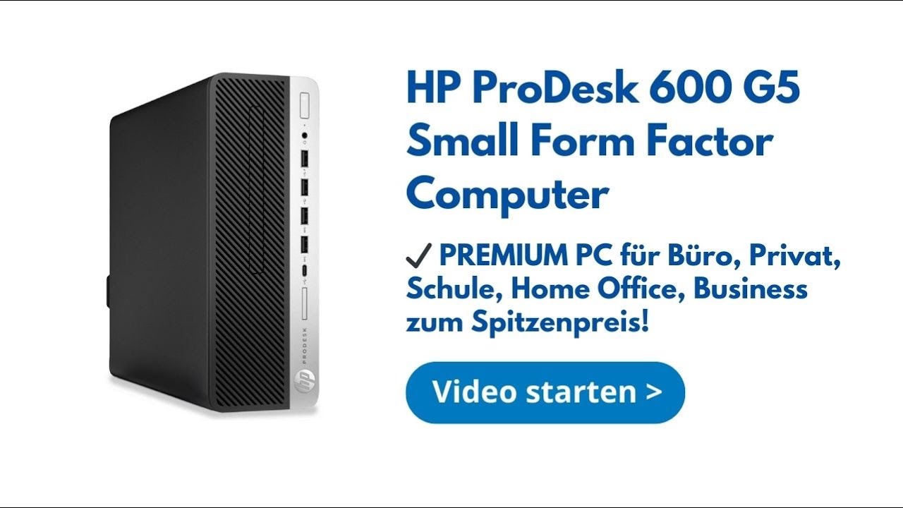 HP ProDesk 600 G5 Small Form Factor Computer YouTube