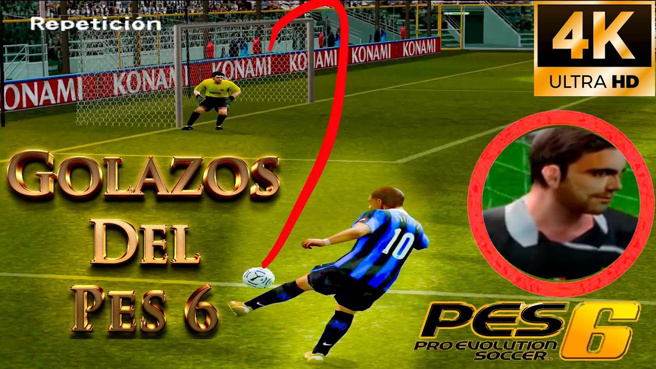 TOP DE LOS MEJORES GOLES DEL PES 6  4K 60 FPS #pes #pes6 #pes6goals