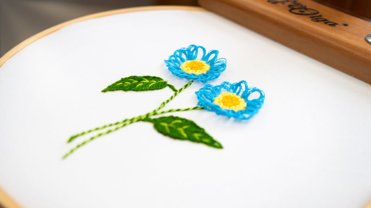 Cómo Bordar Flores en Relieve Paso a Paso