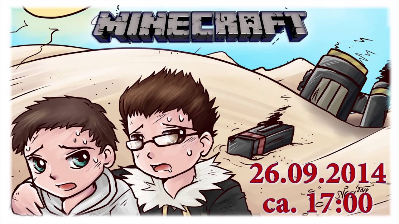 Minecraft Streamankündigung "Crash Landing" Part #3 [SebiKru+HerrBlaze]