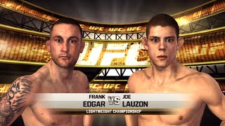 UFC Undisputed 2010 Gameplay Frankie Edgar vs Joe Lauzon