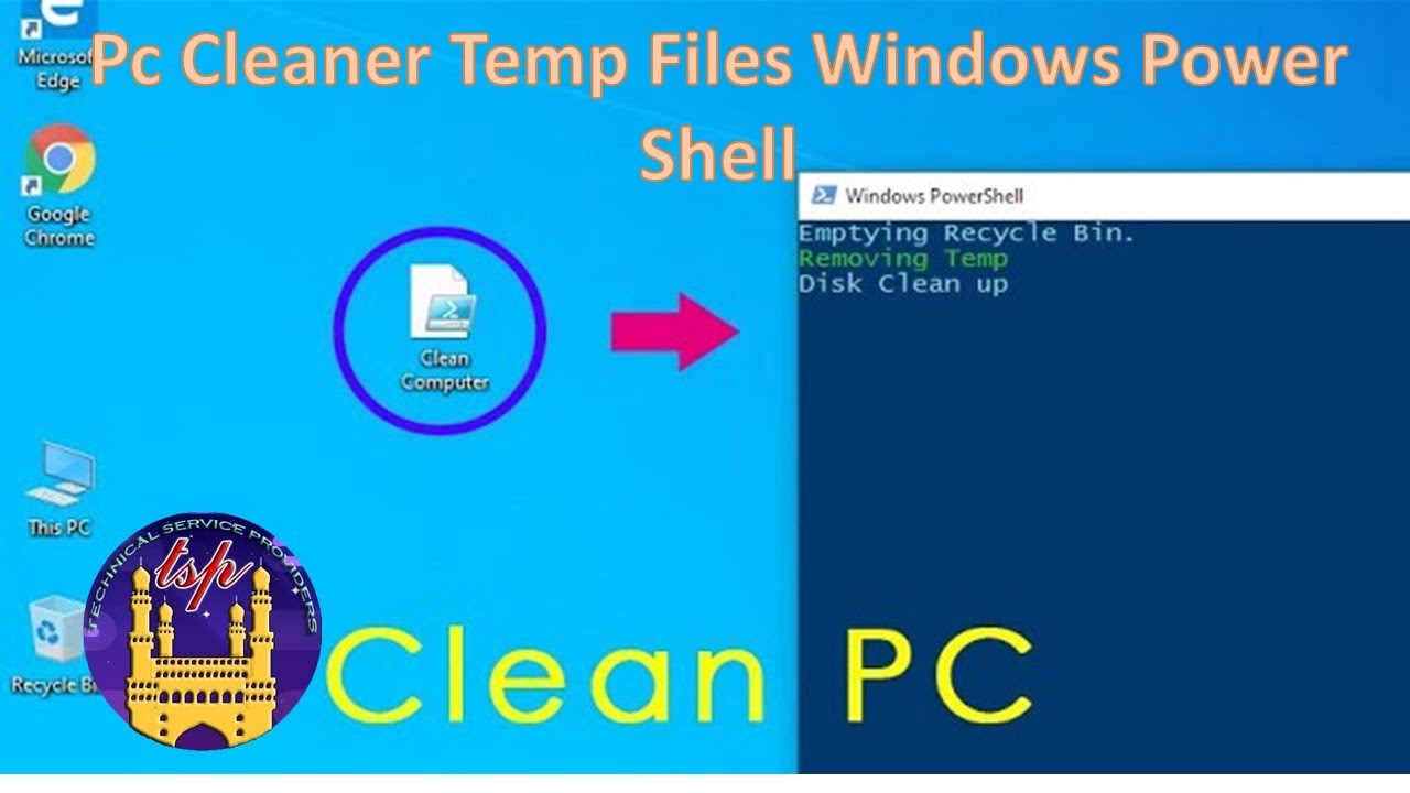 Clean Pc Using Run Temp Pc Cleaner Temp Files Windows 10 Power Shell - YouTube