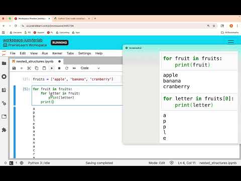 Nested Loops and Nested Lists (CS105 at UIUC)