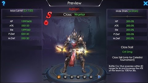 Upgrade Mercenary Warrior Adrian Lvl 43 to 46 Legacy Of Discord (LOD)