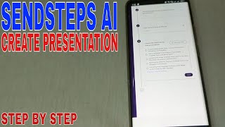 ✅  How To Create Presentation Using Sendsteps Ai 🔴