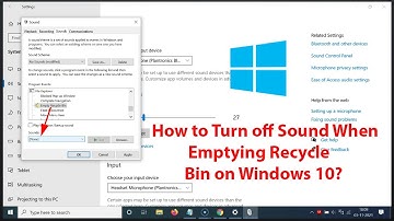 How to Turn off Sound When Emptying Recycle Bin on Windows 10?