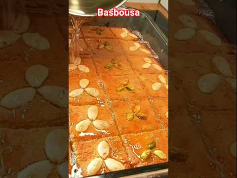 Basboussa Reels Ytshorts Yt Baking Fika Yummy Sweet Shorts Shortfeed Shortvideo Recipe 