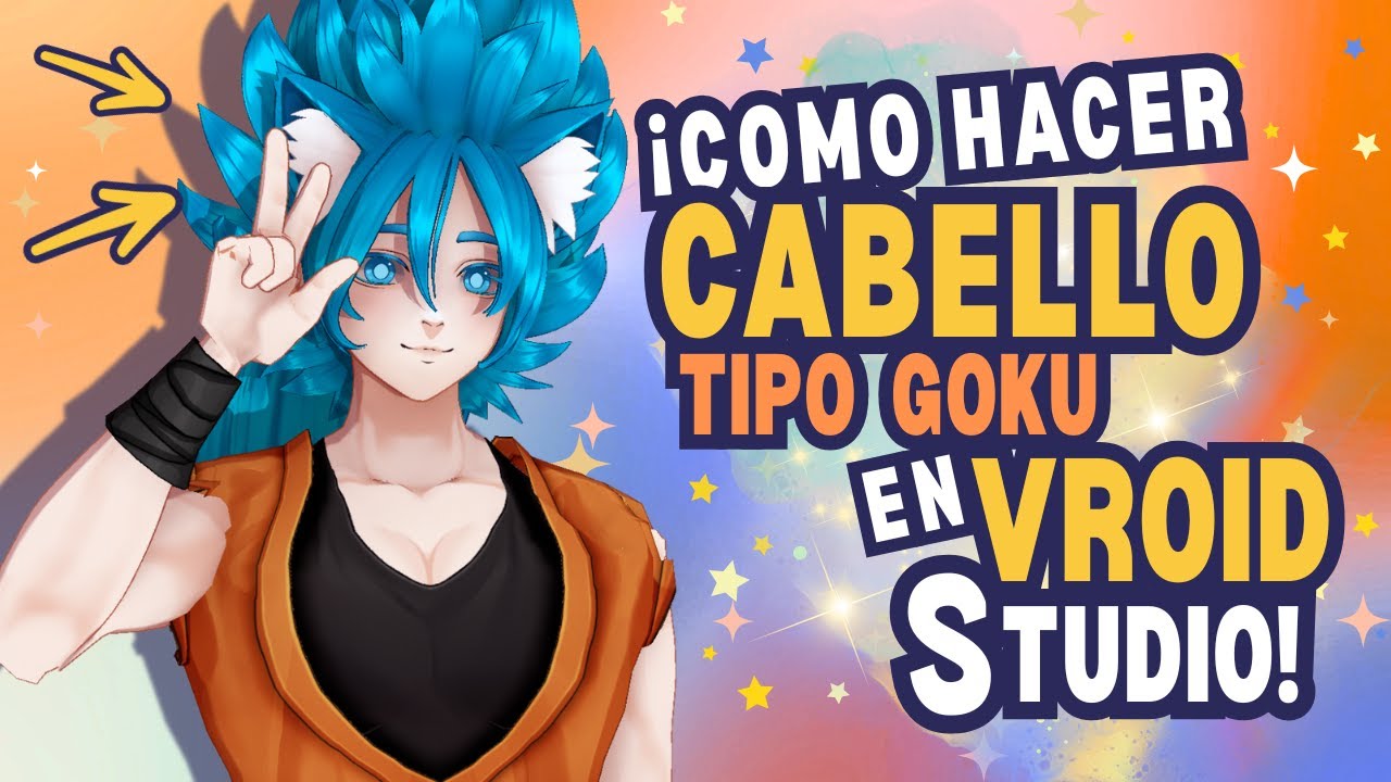 Vroid: ¡Puntas de color, pelo de Goku y cortar cabello sin borrar! | PyR 