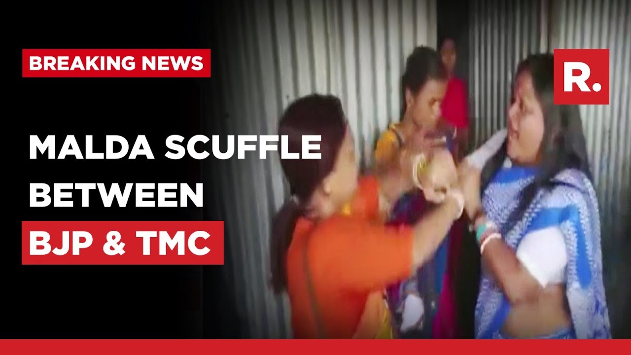 TMC-BJP workers fight, using chappals and fist over probe into Malda rape case