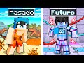 Viajé en el Tiempo del PASADO al FUTURO en Minecraft