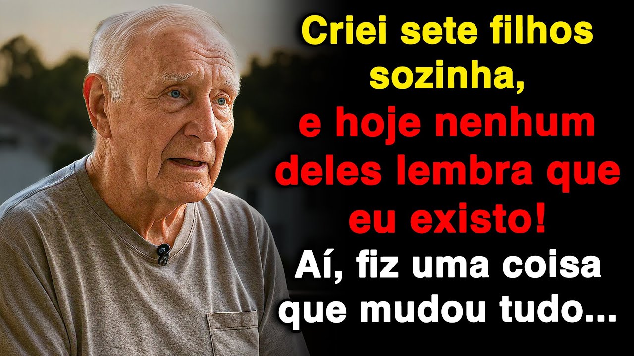 Criei sete filhos sozinha, hoje nenhum lembra de mim! Então, fiz algo que mudou tudo.