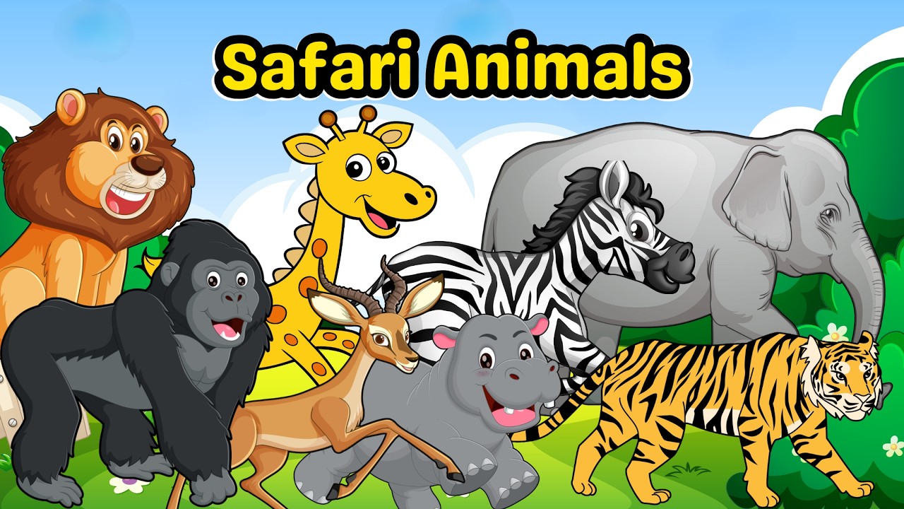 Safari Animal Sounds | Count 1–20 with Safari Animals - Learn Animal Names and Sounds for kids