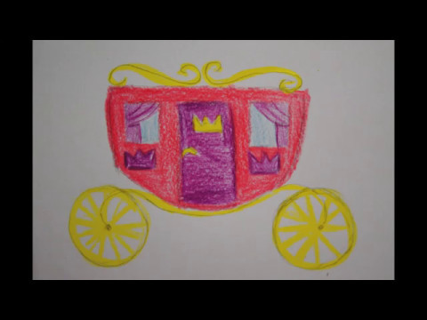 Prinzessin Kutsche zeichnen für Kinder