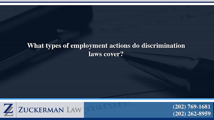 What types of employment actions do discrimination...