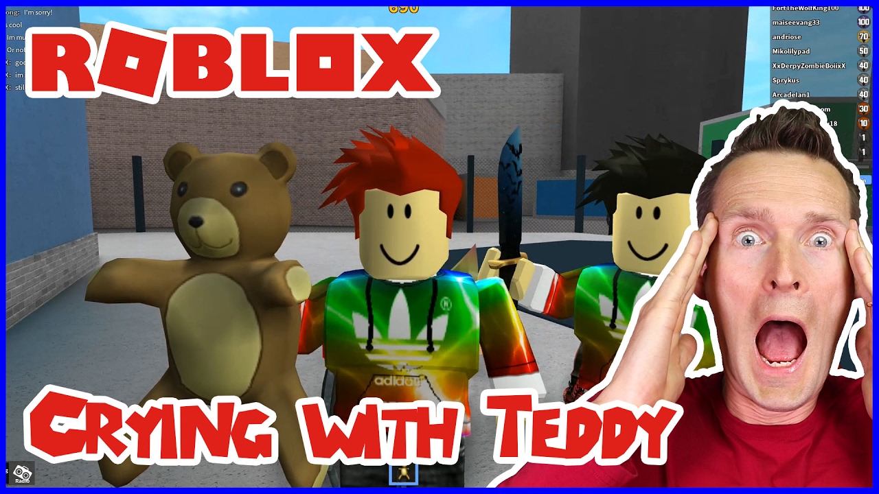 Crying With My Teddy Roblox Murder Mystery 2 Youtube