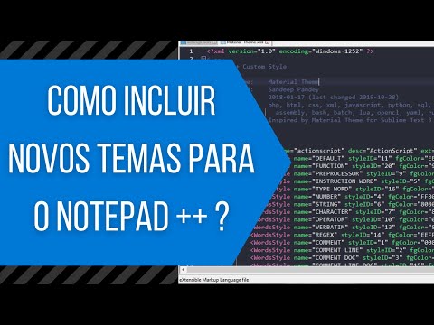 Vídeo: Como faço para importar um tema do Notepad ++?